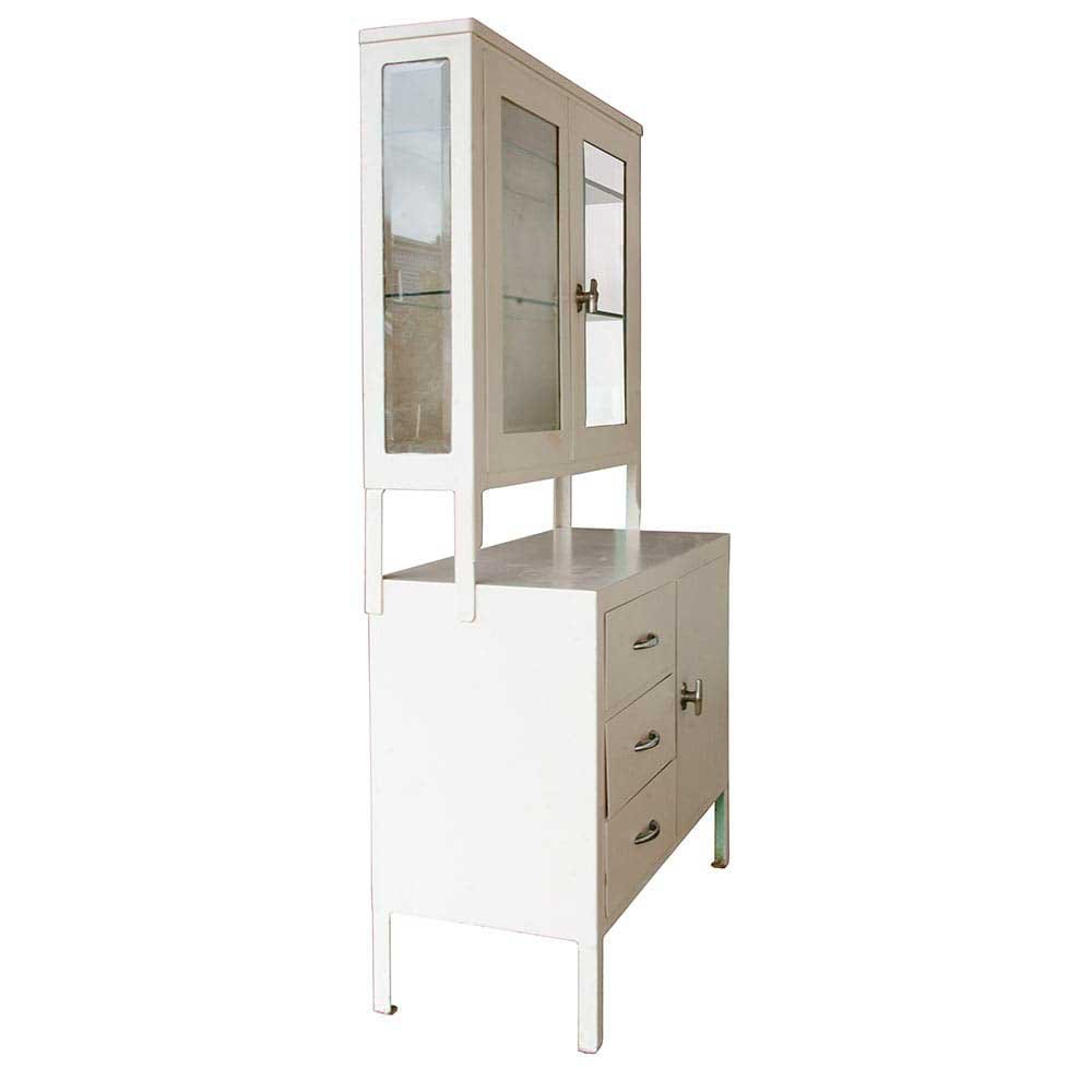 White Step-Back Medicine Cabinet - Aurora Mills