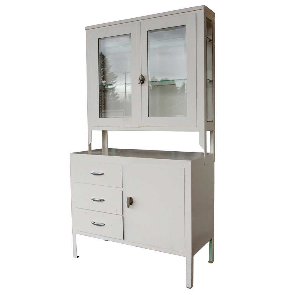 White Step-Back Medicine Cabinet - Aurora Mills