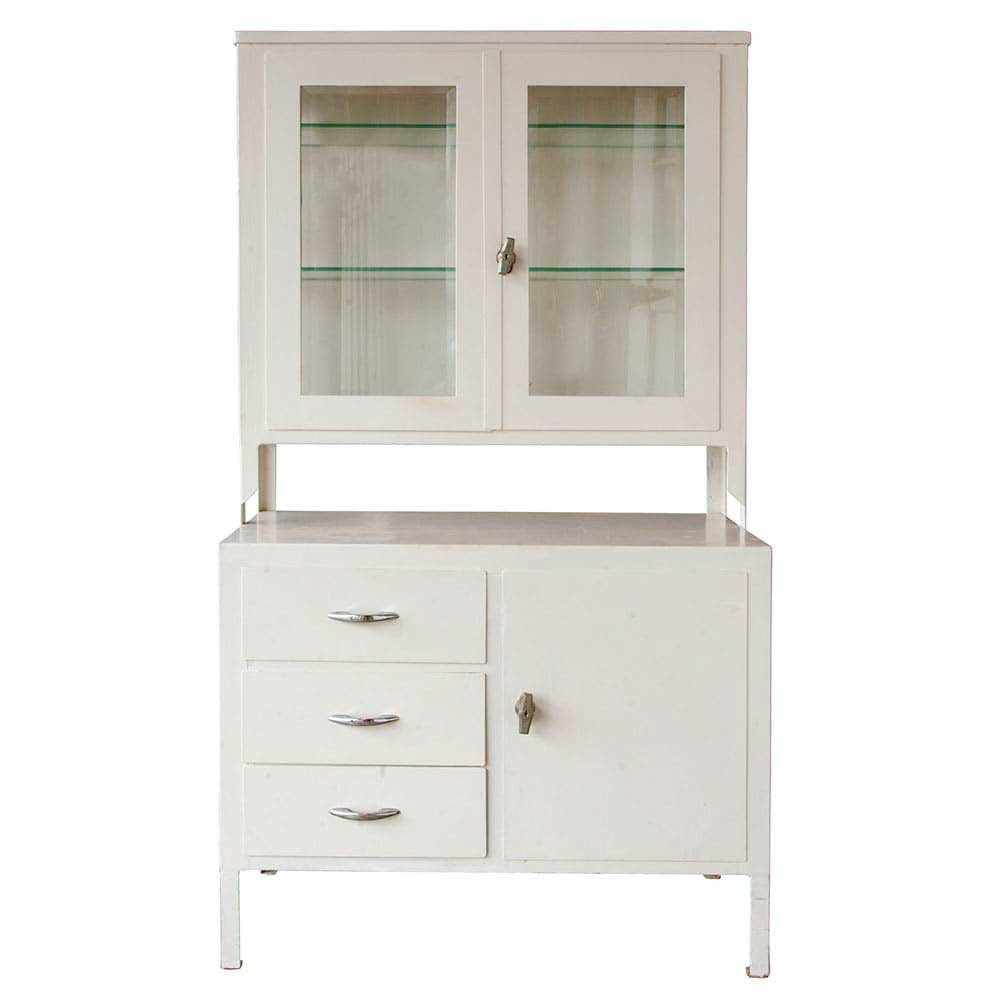 White Step-Back Medicine Cabinet - Aurora Mills