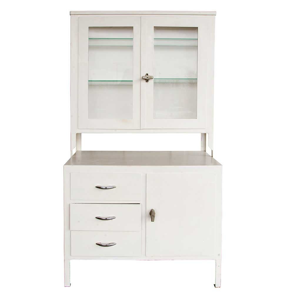 White Step-Back Medicine Cabinet - Aurora Mills