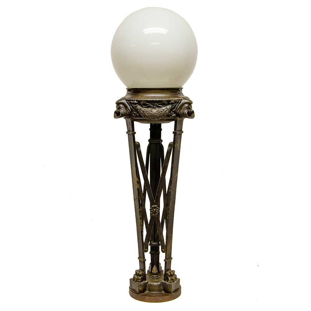 Gorgon Newel Post Light - Aurora Mills