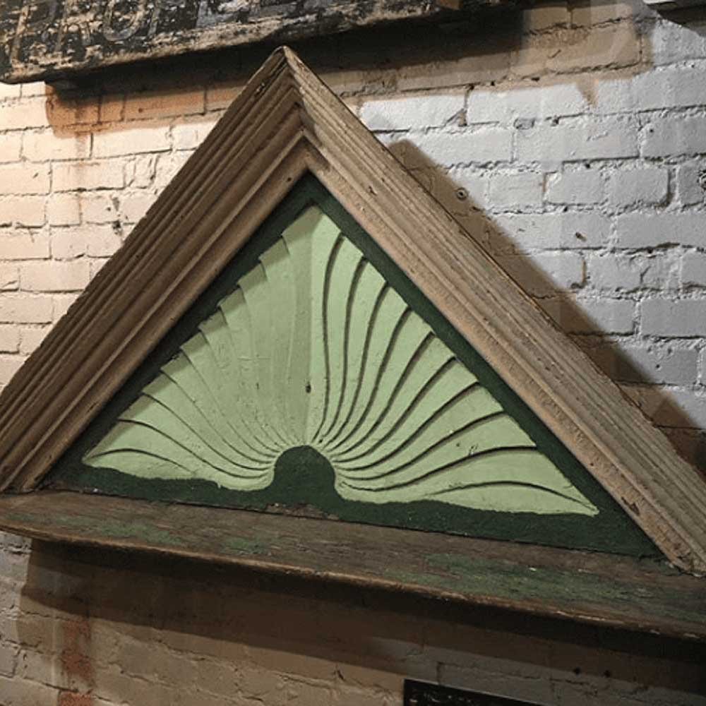 Wooden Sunburst Pediment