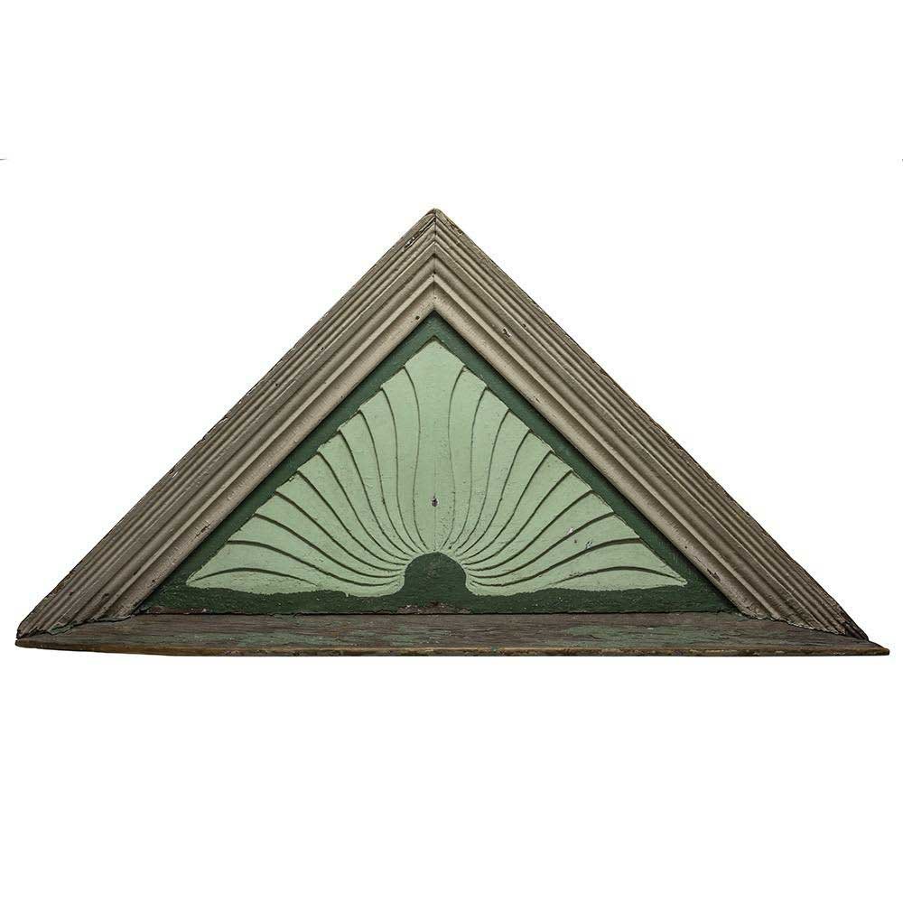 Wooden Sunburst Pediment - Aurora Mills
