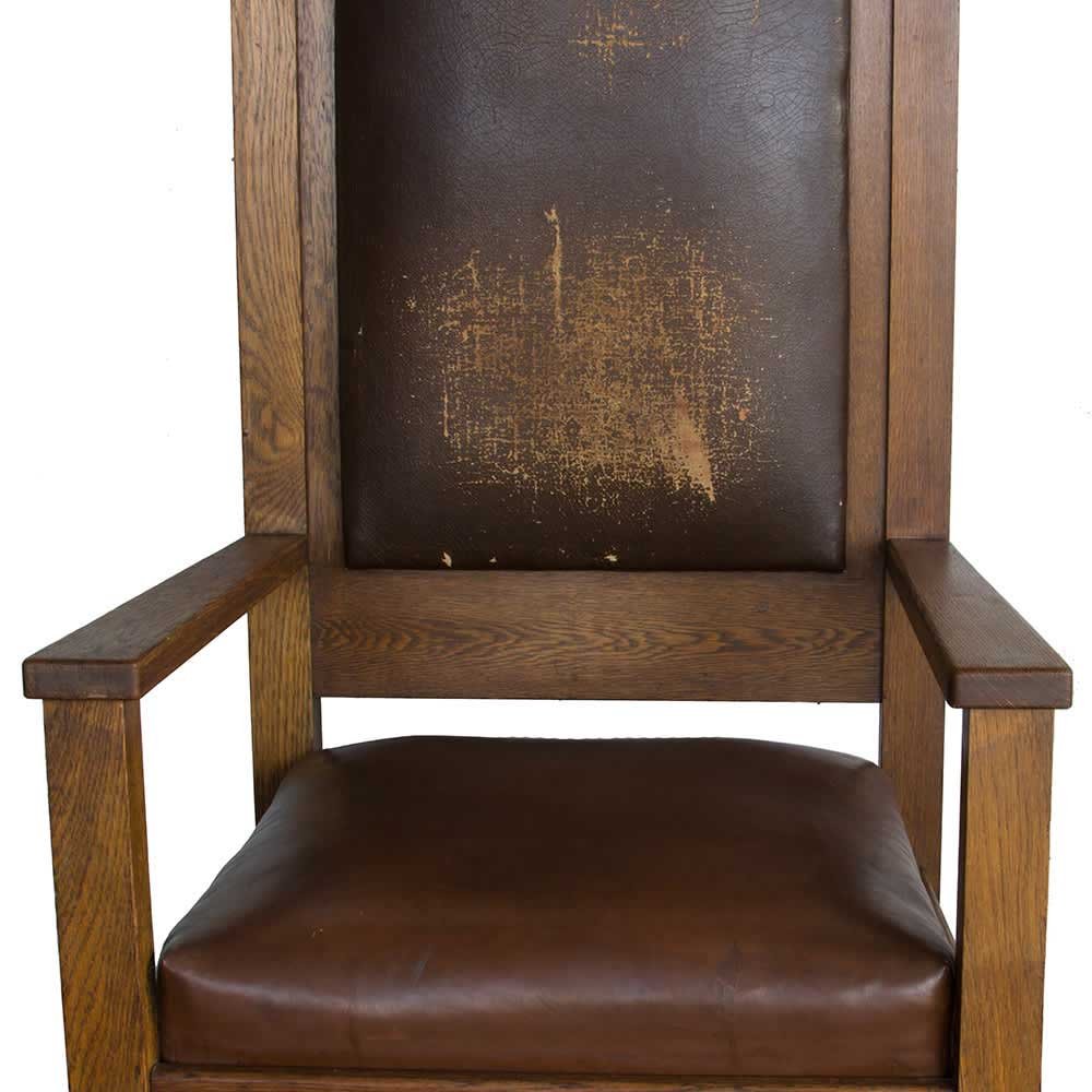 Oak Fraternal Lodge Chairs - 1 Pair - Aurora Mills