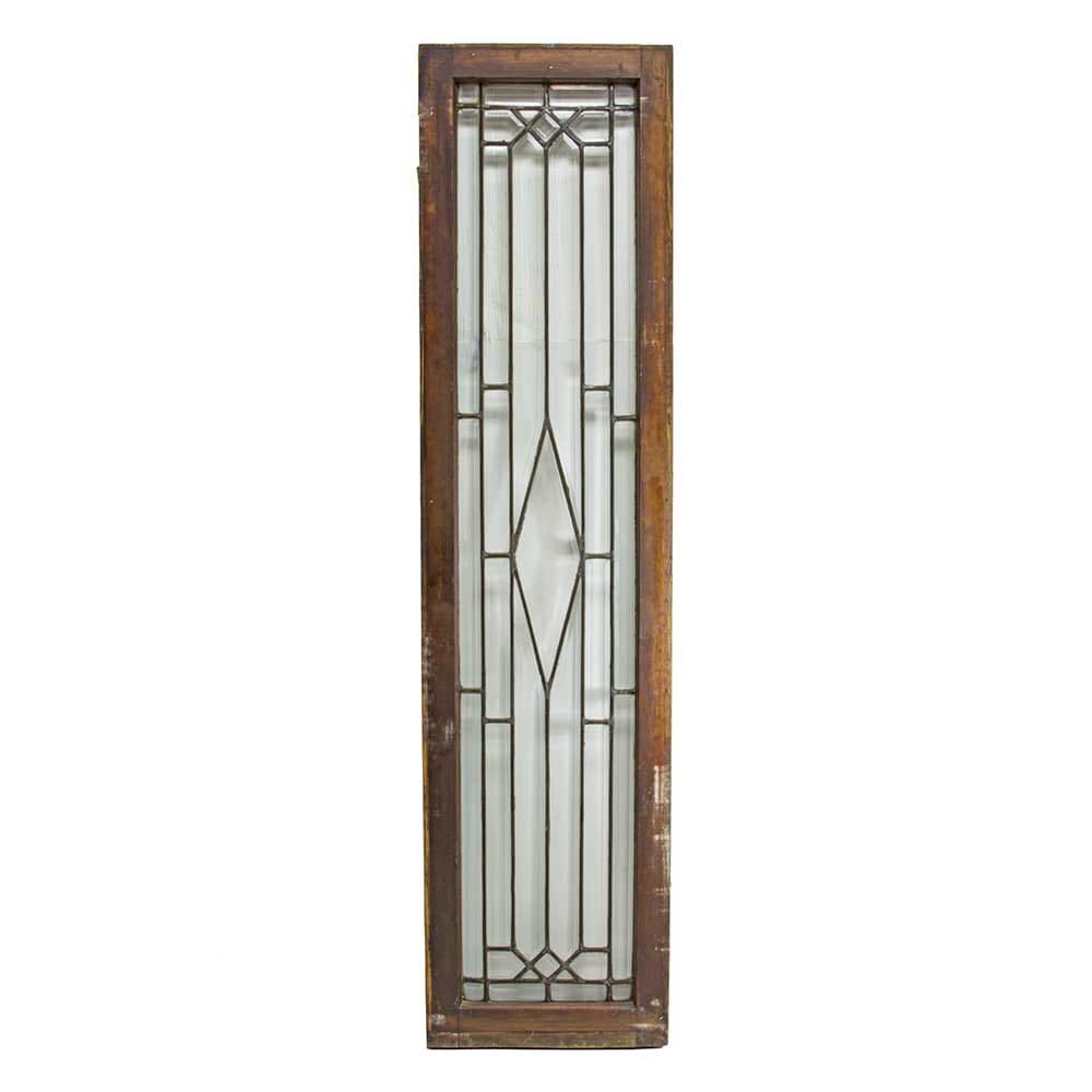 Beveled Leaded Glass Sidelight – Large Diamond - Aurora Mills