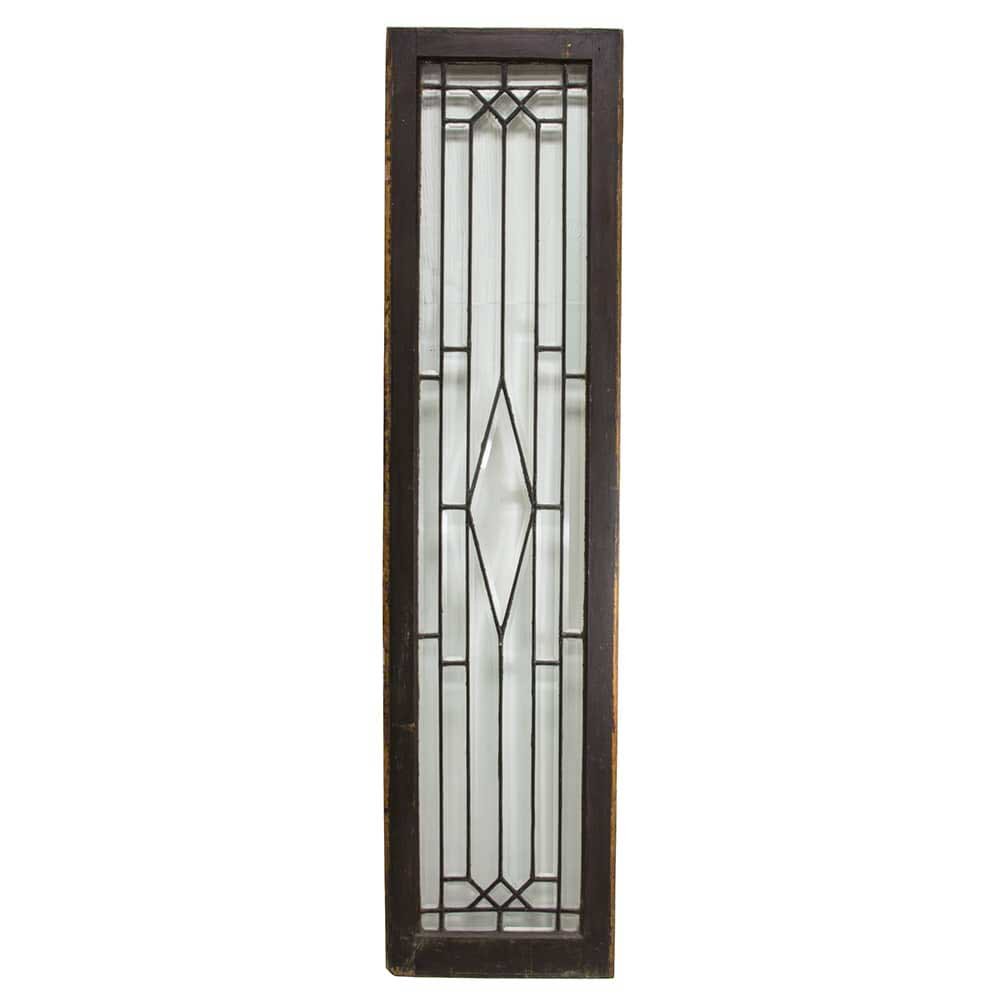 Beveled Leaded Glass Sidelight – Large Diamond - Aurora Mills