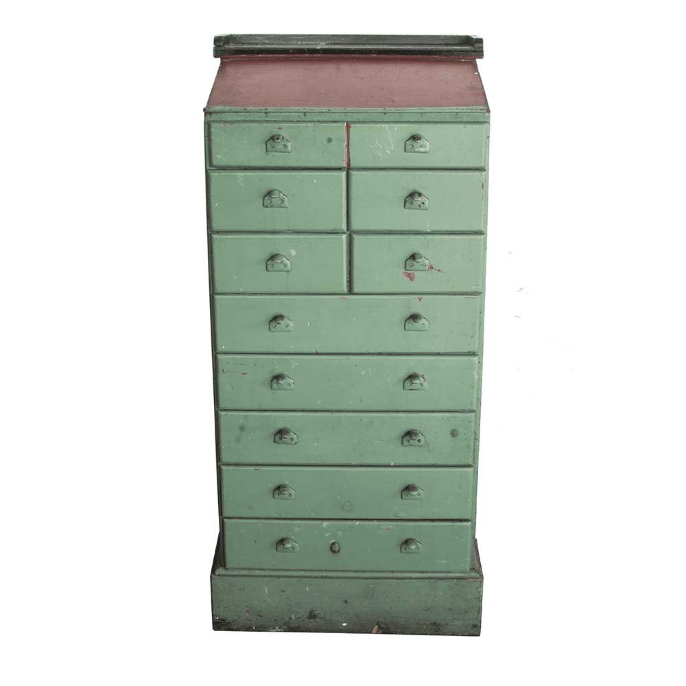 Slant Top Work Cabinet - Aurora Mills