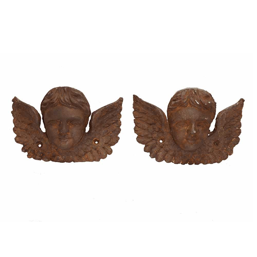Cast Iron Architectural Cherubs - Aurora Mills