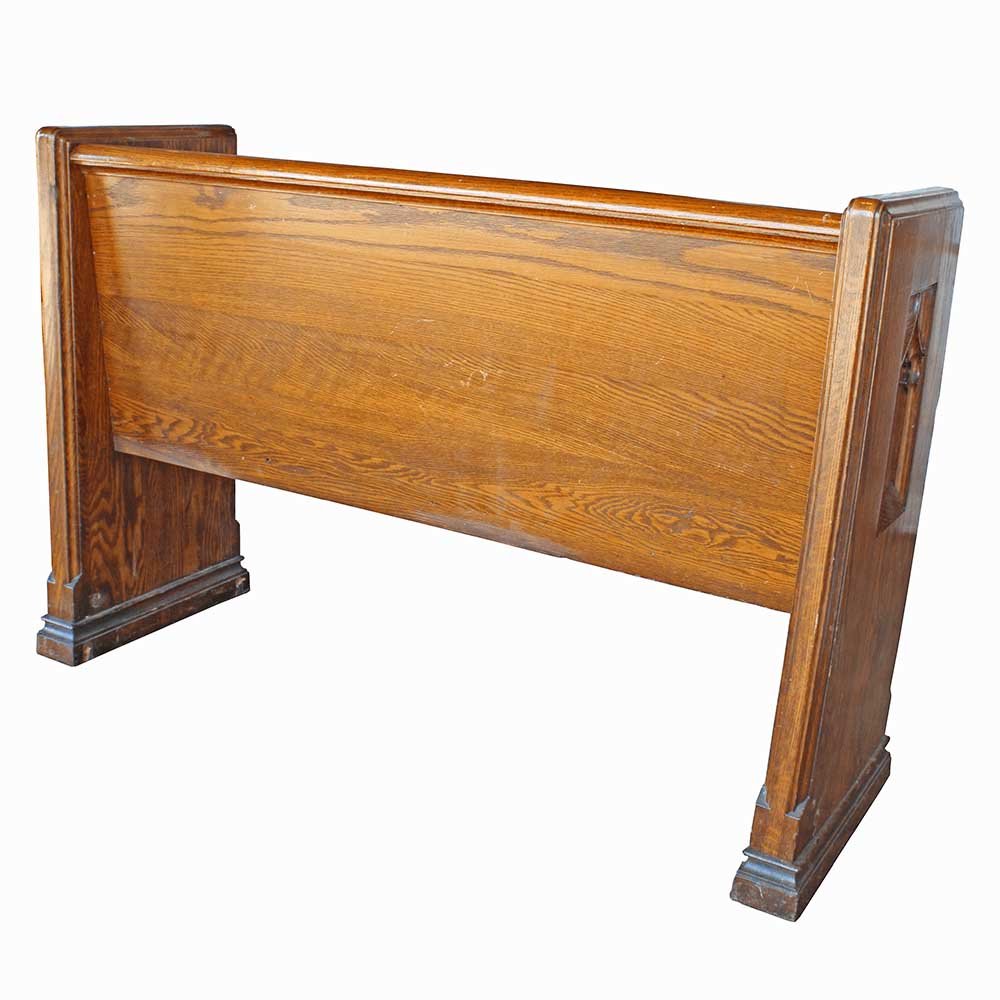 Square End Gothic Church Pew - Aurora Mills