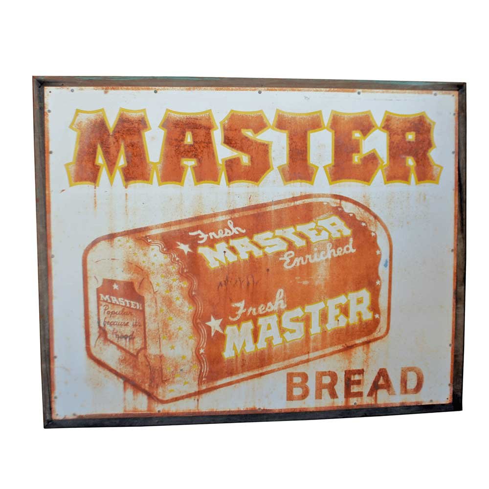Vintage Master Bread Advertising Sign - Aurora Mills