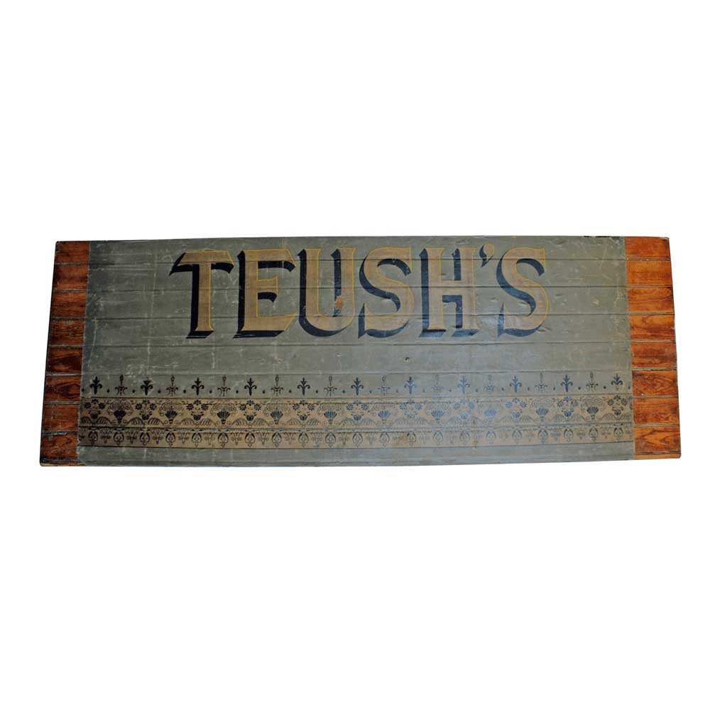 Teush’s Wood Canvas Sign - Aurora Mills