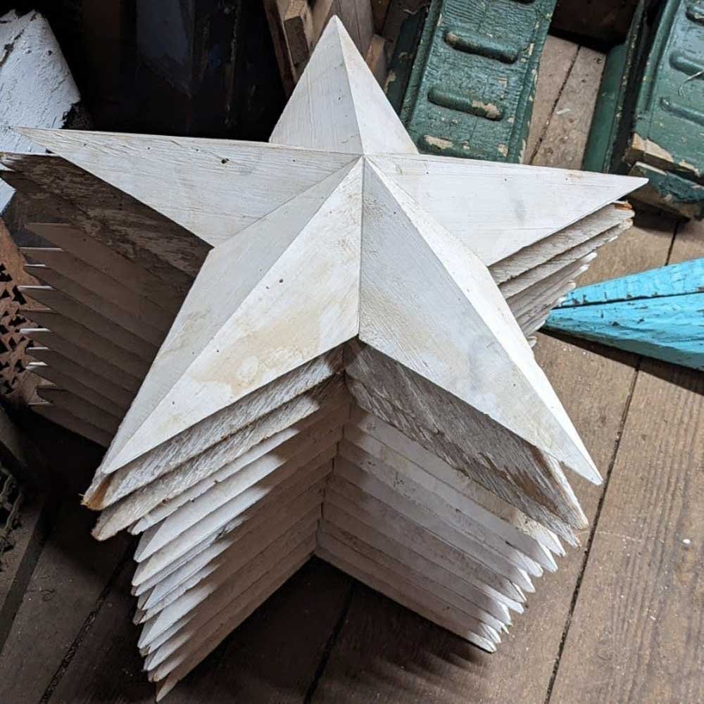 Salvaged Barn Wood Stars - Aurora Mills