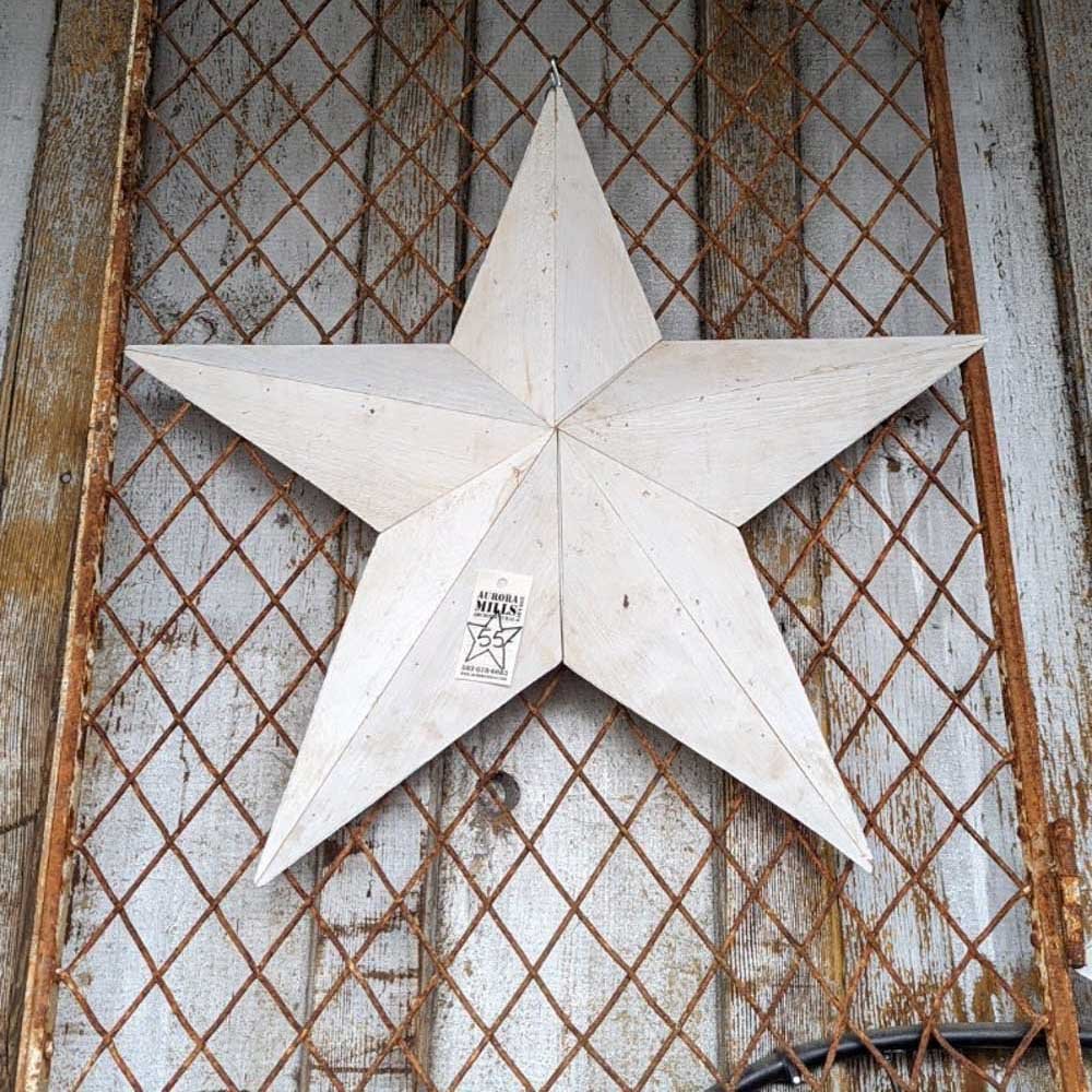 Salvaged Barn Wood Stars - Aurora Mills