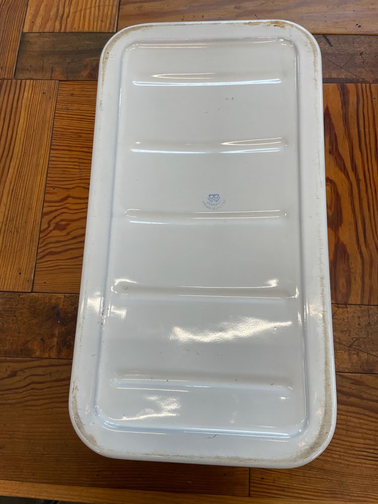 German Art Deco Enamel Breadbox - Aurora Mills