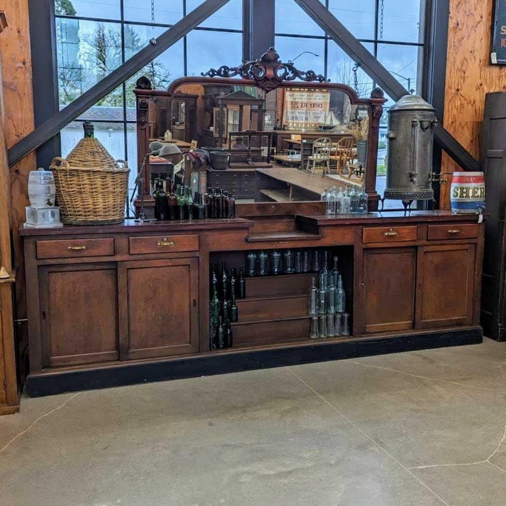 12' Birch Backbar Cabinet - Aurora Mills
