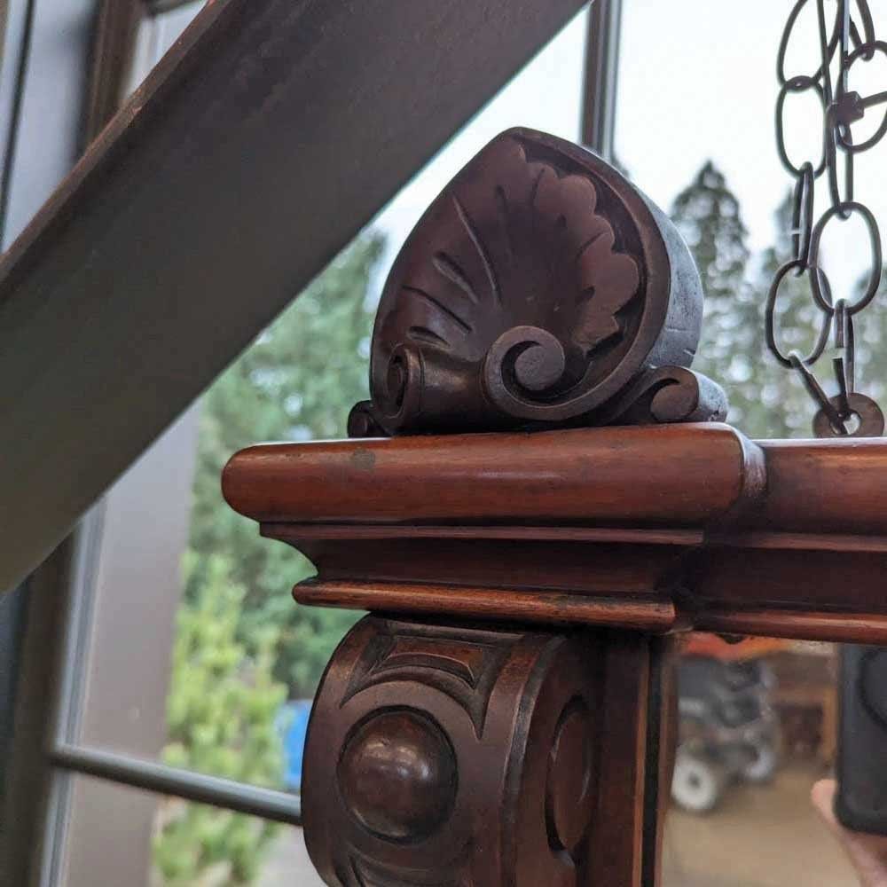 Carved Back Bar Mirror - Aurora Mills