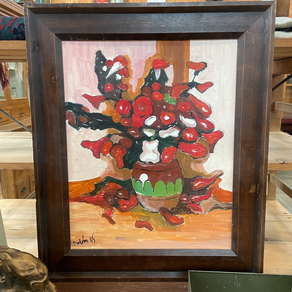 Still Life with Red Flowers - Aurora Mills