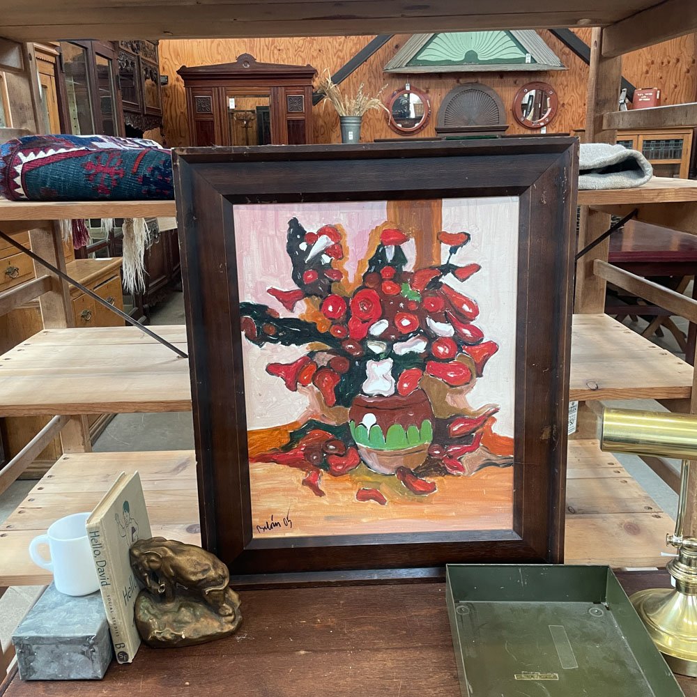Still Life with Red Flowers