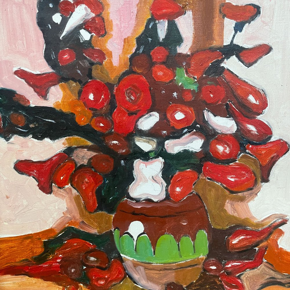 Still Life with Red Flowers - Aurora Mills