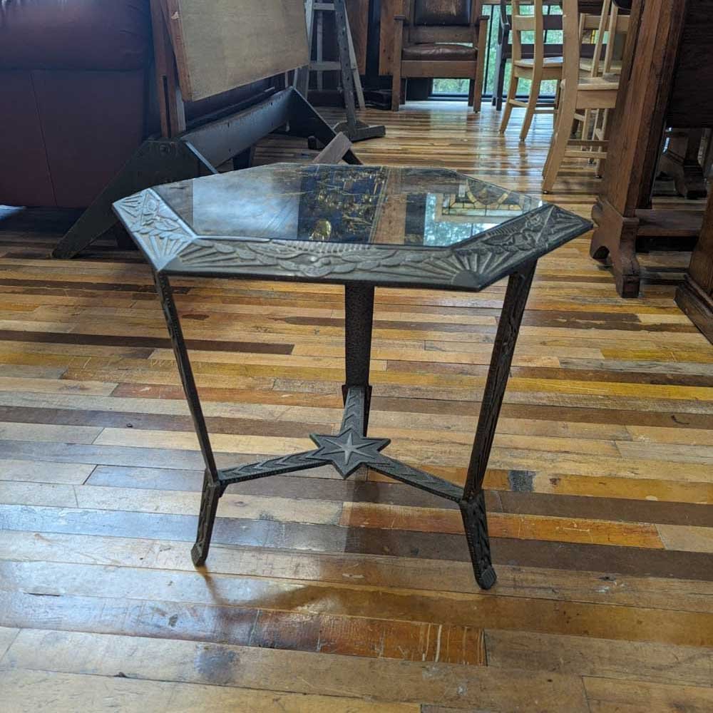 Art Deco Hexagonal Side Table - Aurora Mills