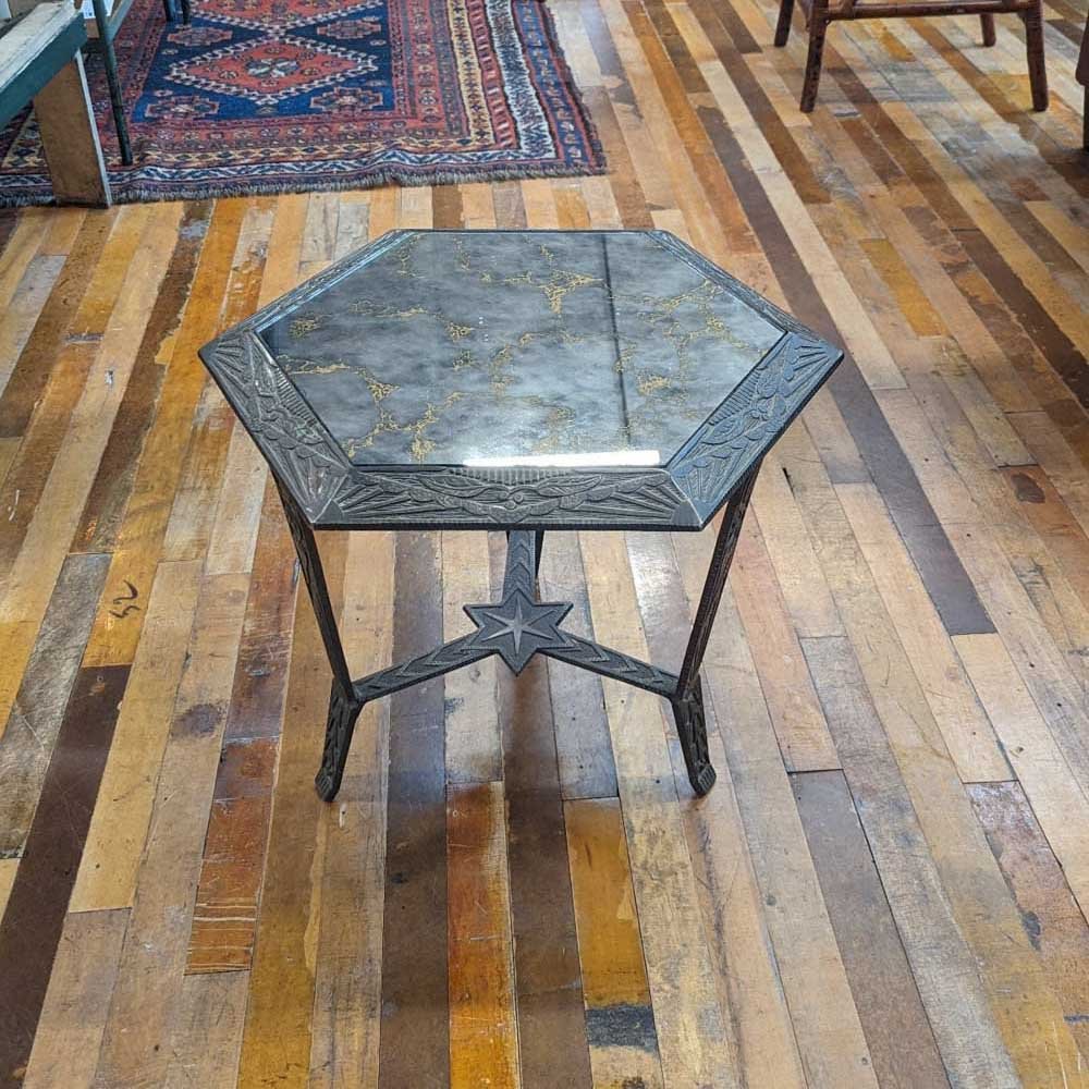 Art Deco Hexagonal Side Table