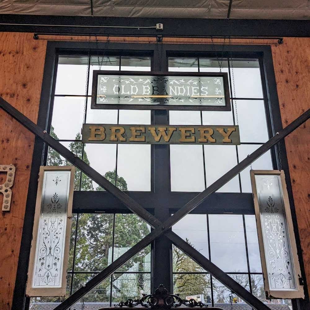 Hand-painted Wooden Brewery Sign - Aurora Mills