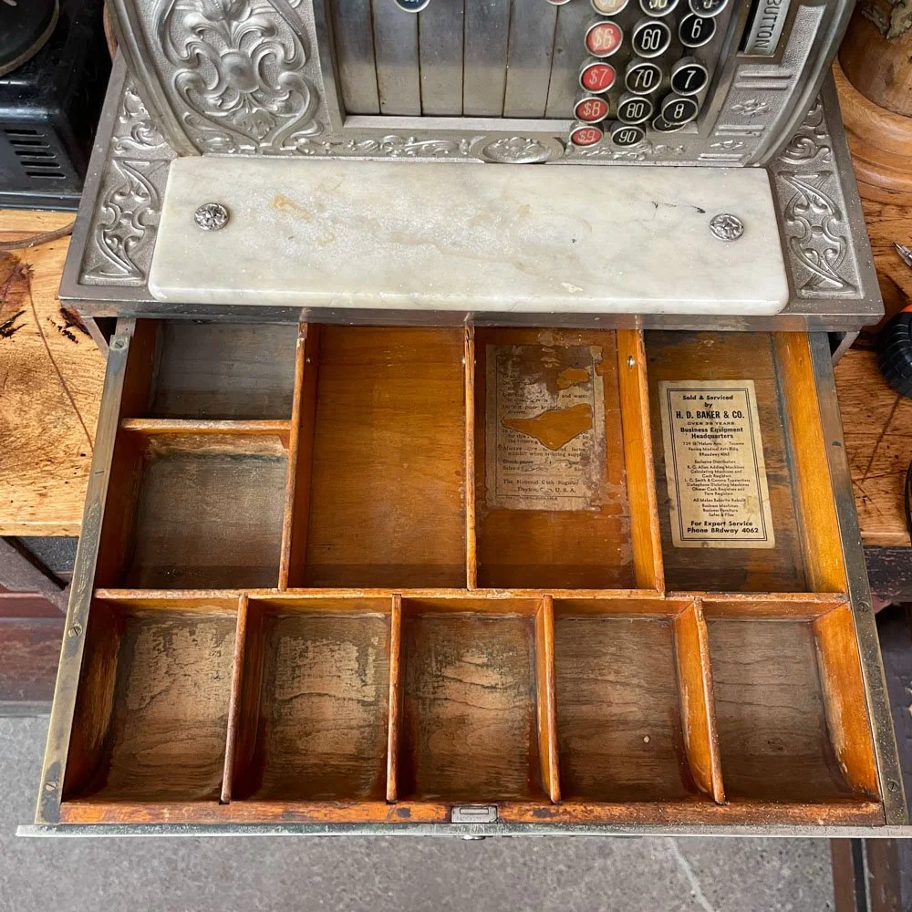 Art Nouveau Nickel Plated National Cash Register Model 1054