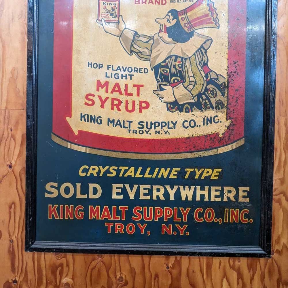 King Malt Sign - Aurora Mills