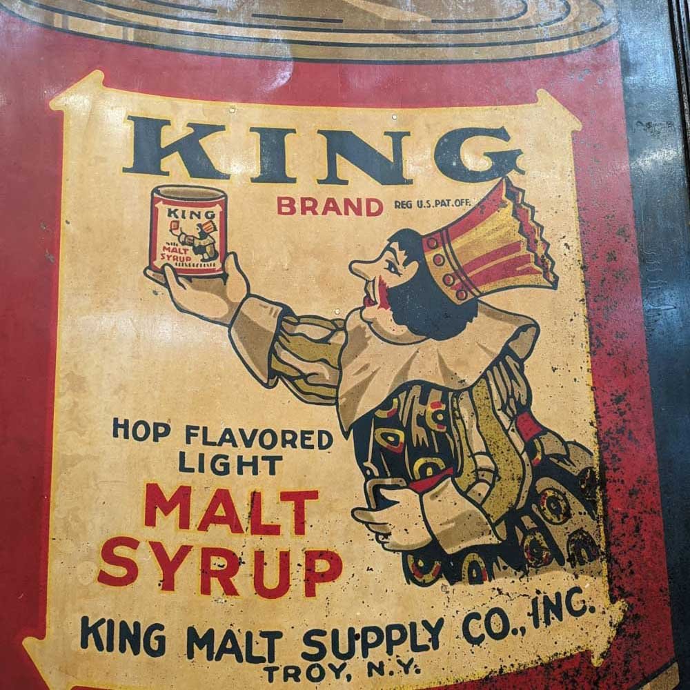 King Malt Sign - Aurora Mills