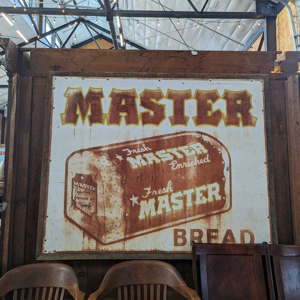 Vintage Master Bread Advertising Sign - Aurora Mills