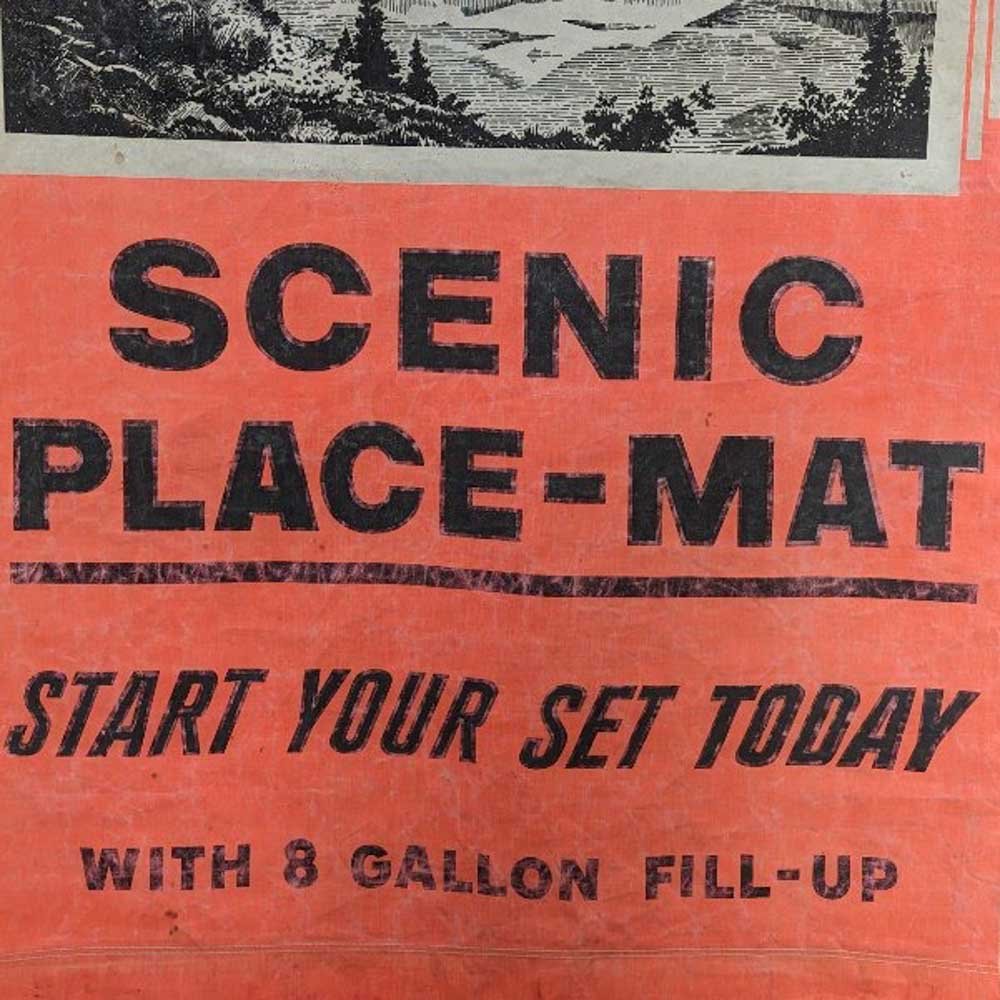 “Free” Mt. Hood Placemat Tourist Banner - Aurora Mills