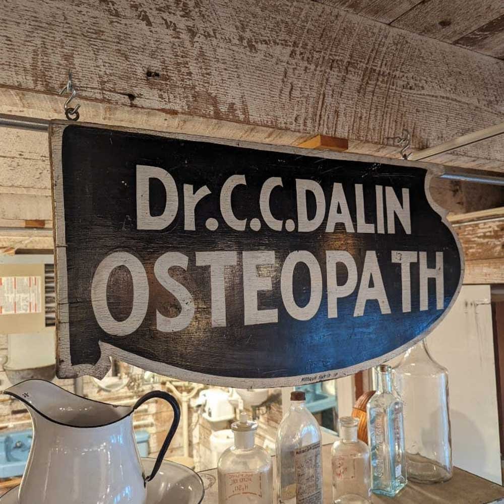 Dr. C.C. Dalin Osteopath Sign - Aurora Mills