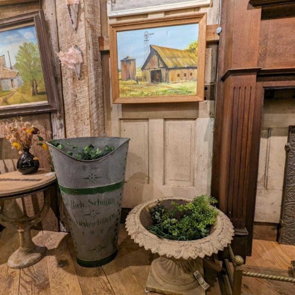 Antique European Grape Hotte – 1925 - Aurora Mills
