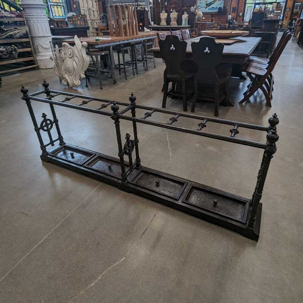 Ornate Cast Iron Umbrella Stand - Aurora Mills