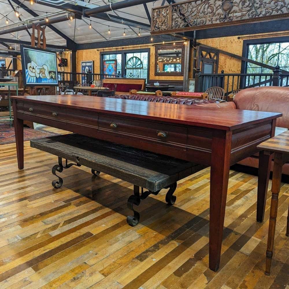 Red Mahogany Writing Desk