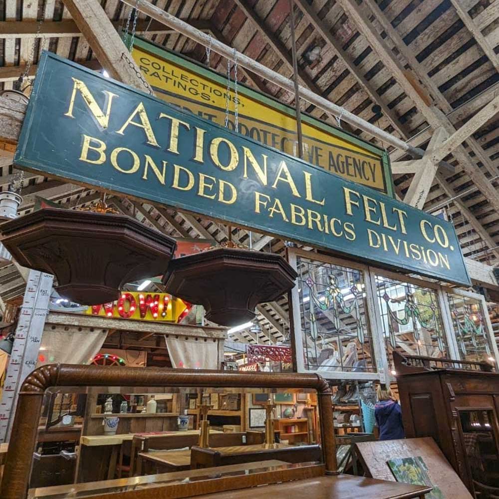 National Felt Co. Sign - Aurora Mills