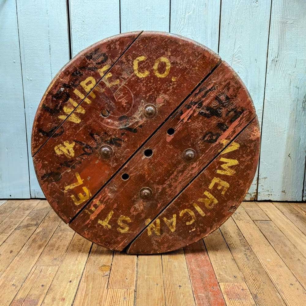 Painted American Wire Spool - Aurora Mills