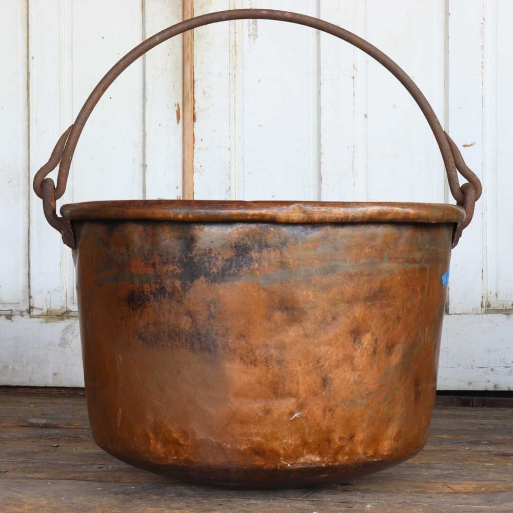Rustic Oversized Copper Bucket