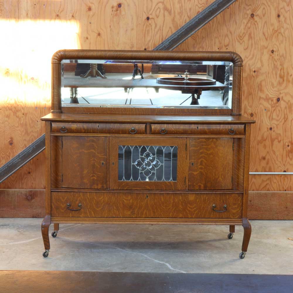 Beveled Glass Sideboard