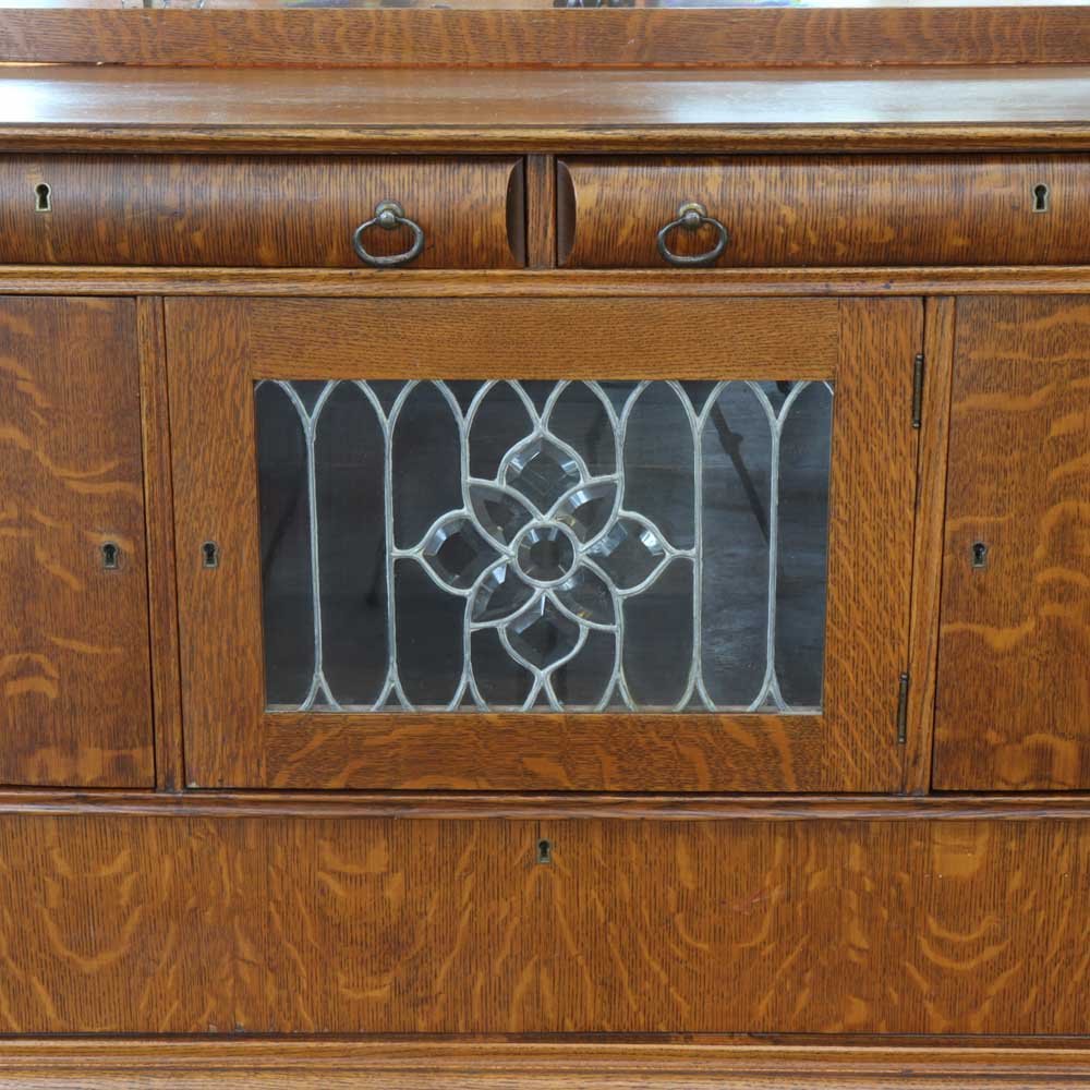 Beveled Glass Sideboard - Need all info - Aurora Mills