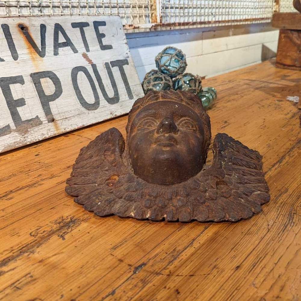 Cast Iron Architectural Cherubs - Aurora Mills