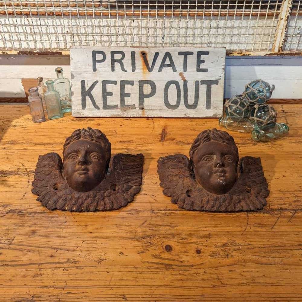 Cast Iron Architectural Cherubs