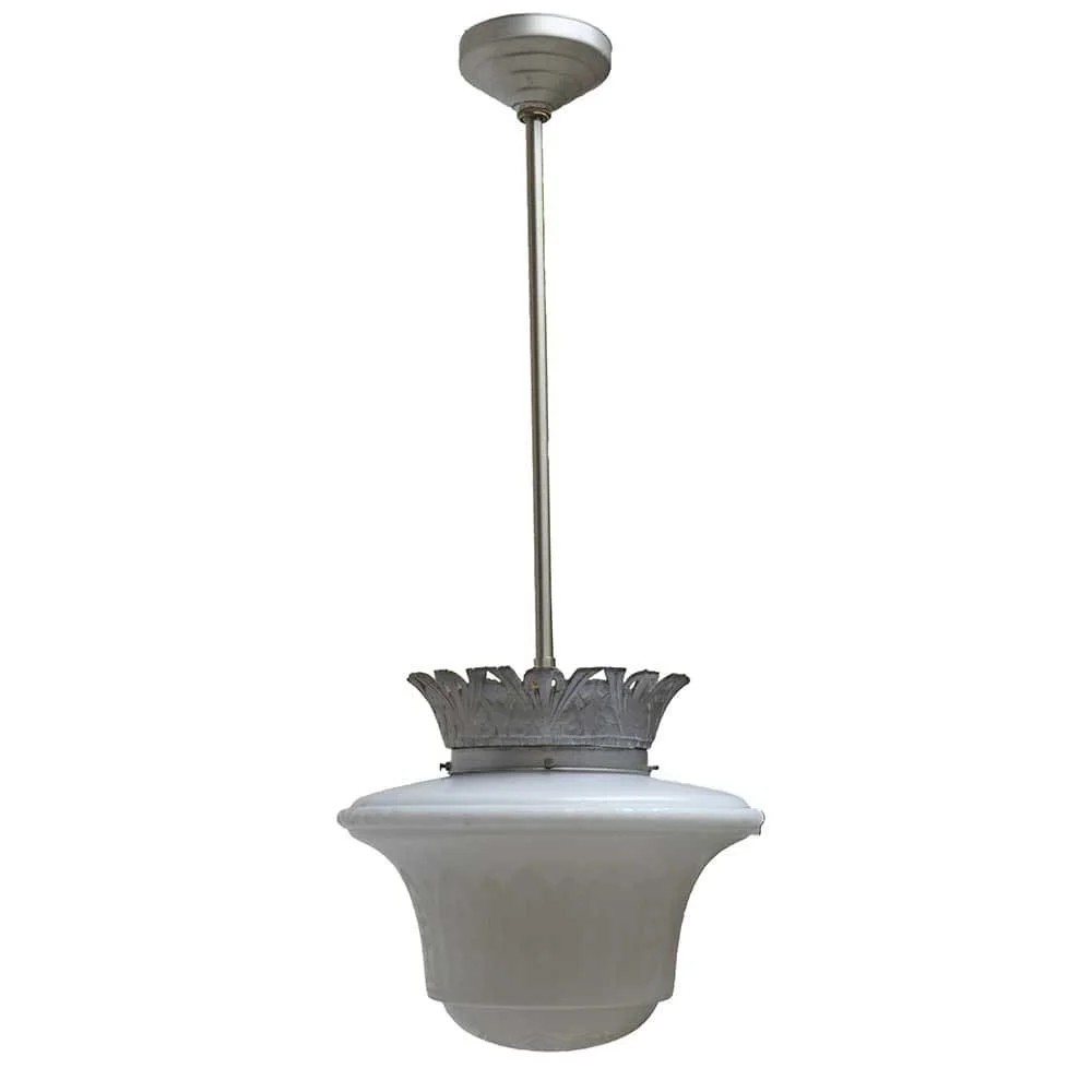 Deco Schoolhouse Pendant - Aurora Mills