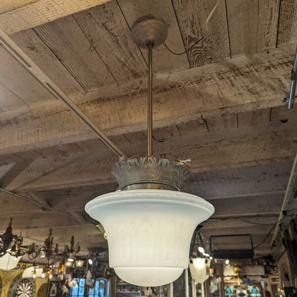 Deco Schoolhouse Pendant - Aurora Mills
