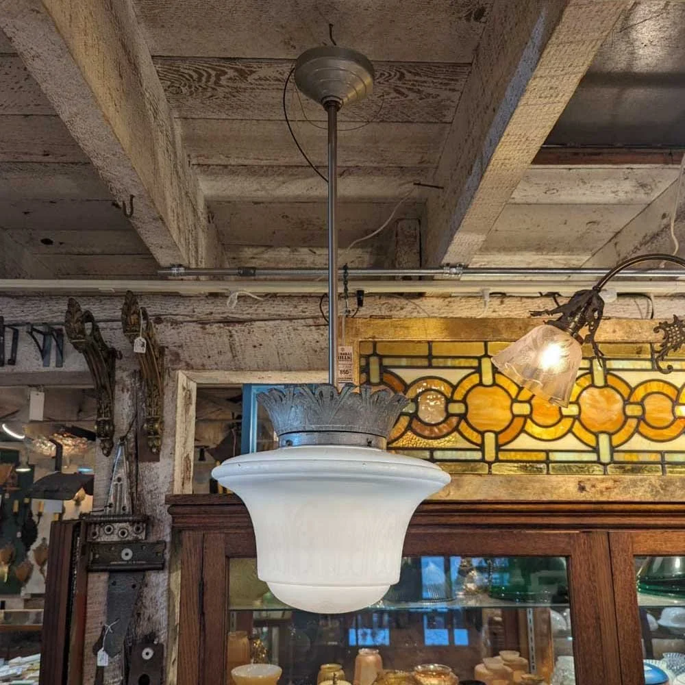Deco Schoolhouse Pendant - Aurora Mills