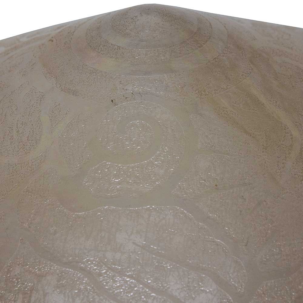 French Acid Etched Saucer Shade - Aurora Mills