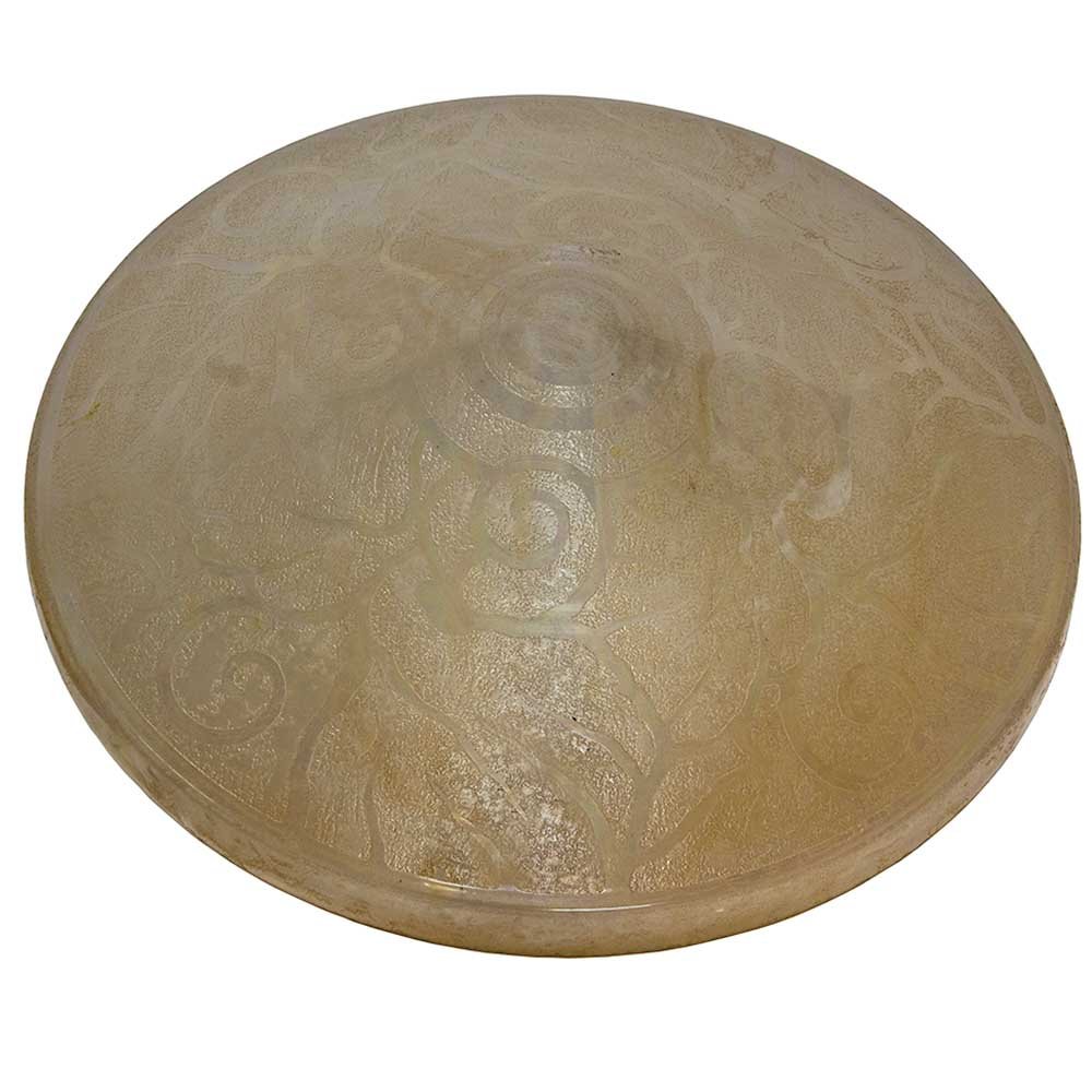 French Acid Etched Saucer Shade - Aurora Mills
