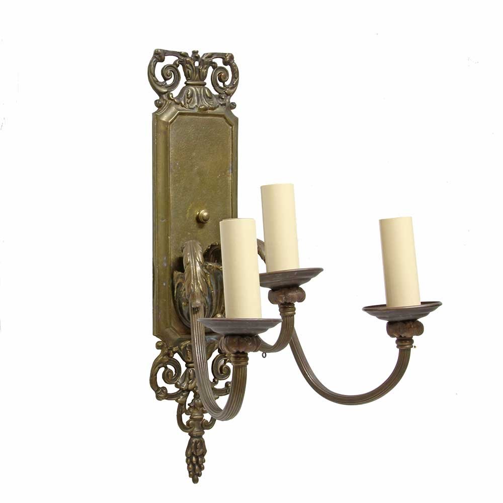 Brass Sconces, Pair - Aurora Mills