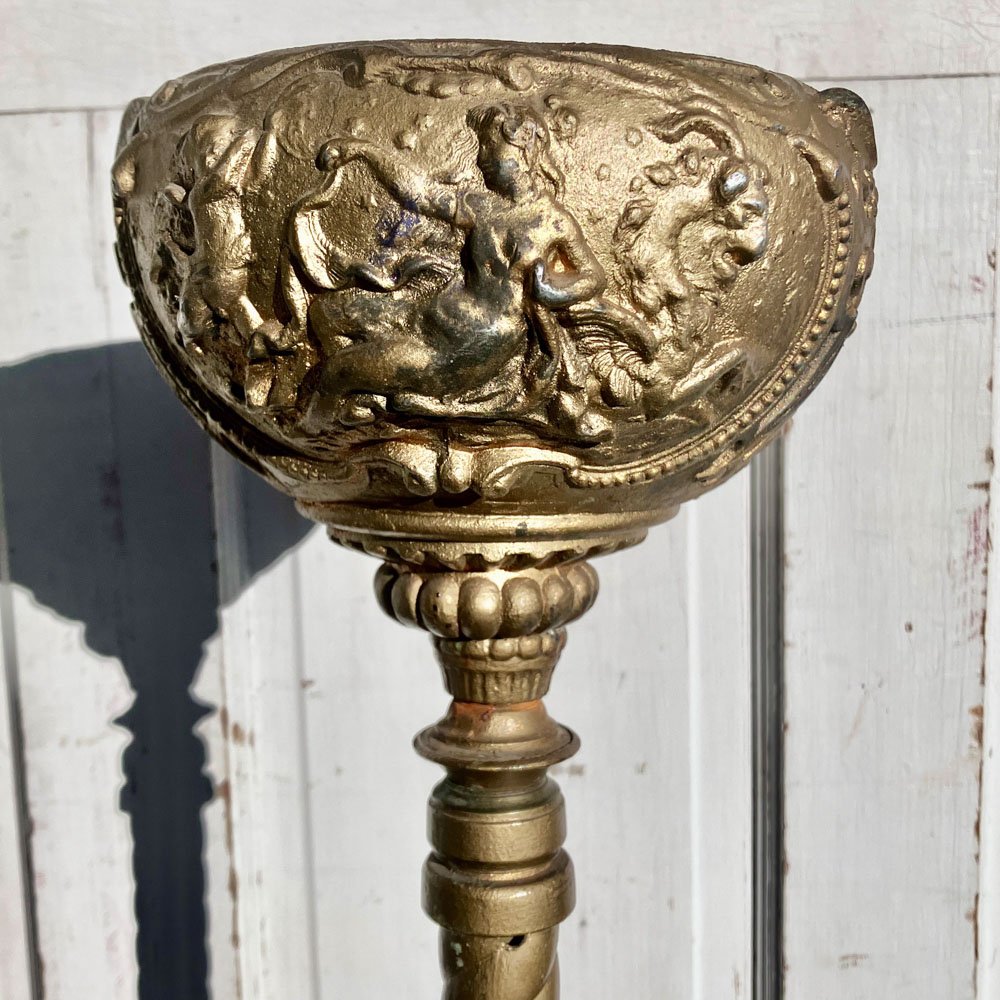 Ornate Victorian Iron Floor Stand - Aurora Mills