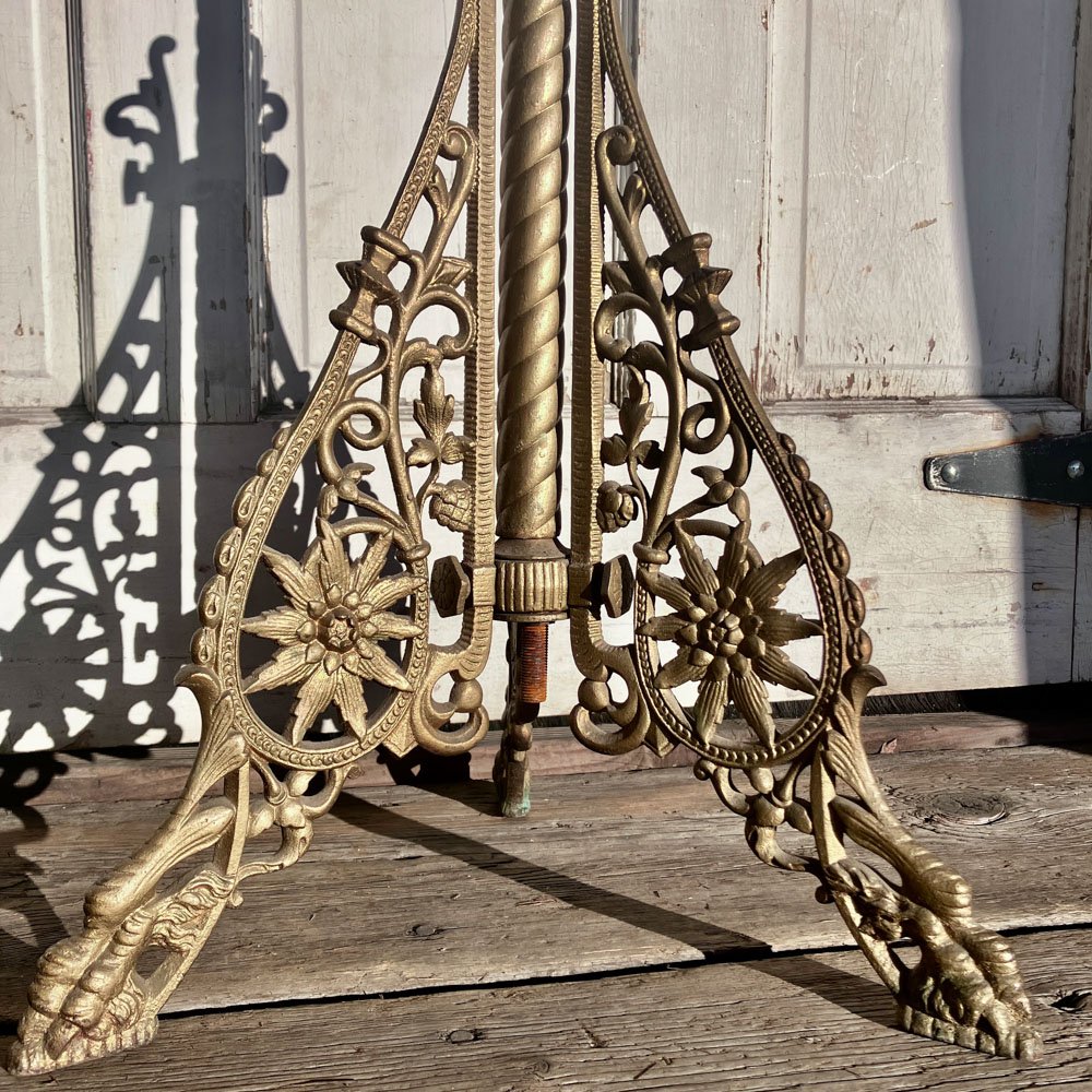 Ornate Victorian Iron Floor Stand - Aurora Mills
